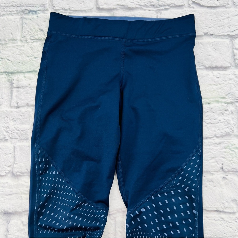 Under Armour Womans Blue Compression Leggings Yoga Casual Small - Picture 2 of 8